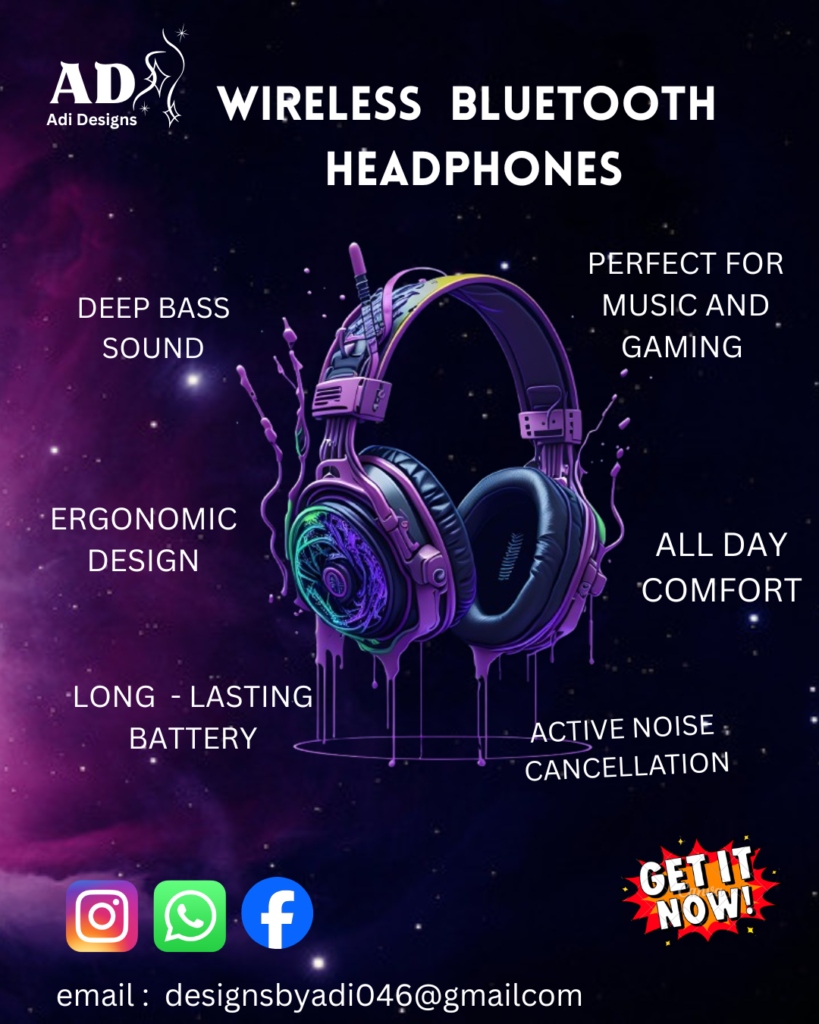 Professional wireless headphones recommendation by Adi Designs
